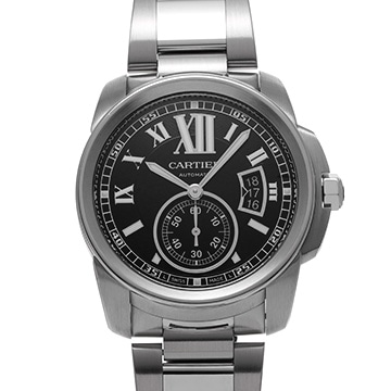 カルティエ カリブル ドゥ カルティエ W7100016 ブラック メンズ 時計 【中古】【wristwatch】