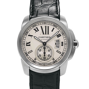 カルティエ カリブル ドゥ カルティエ W7100037 シルバー メンズ 時計 【中古】【wristwatch】
