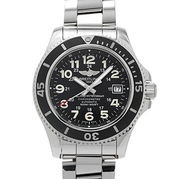 ブライトリング スーパーオーシャン II 42 A17365C9/BD67 ブラック メンズ 時計 【中古】【wristwatch】