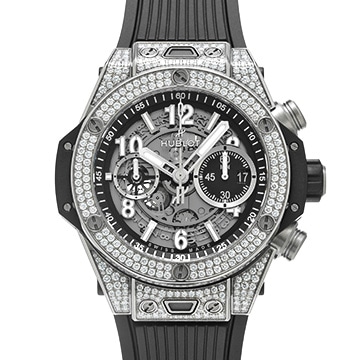 ウブロ ビッグバン ウニコ チタニウム パヴェ 421.NX.1170.RX.1704 スケルトン メンズ 時計 【中古】【wristwatch】