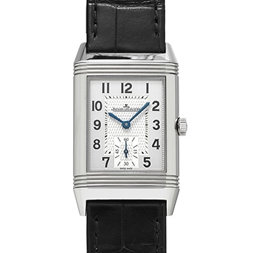 ジャガー ルクルト レベルソ クラシック ミディアム デュオ スモールセコンド Q2458420 シルバー/ブラック メンズ 時計 【中古】【wristwatch】