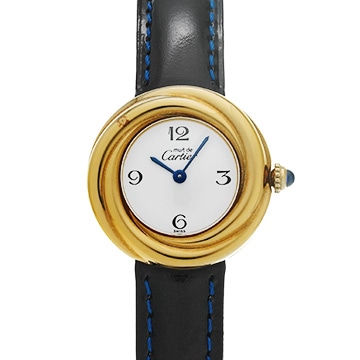 カルティエ マスト トリニティ W1010844 ホワイト レディース 時計 【中古】【wristwatch】