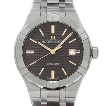 モーリス ラクロア アイコン オートマティック AI6008-SS002-331-2 ブラック メンズ 時計 【中古】【wristwatch】