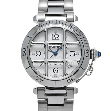 カルティエ パシャ グリッド  W31040H3 シルバー メンズ 時計 【中古】【wristwatch】