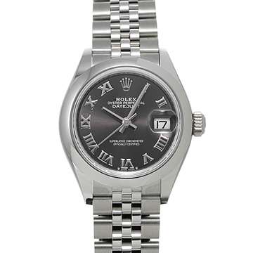 ロレックス レディ デイトジャスト 28 279160 ダークグレー レディース 時計 【中古】【wristwatch】