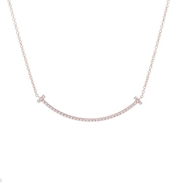 ティファニー Tスマイル ネックレス スモール ゴールド K18イエローゴールド YG レディース ジュエリー 【中古】【jewelry】