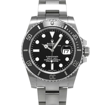 ロレックス サブマリーナ デイト 116610LN ブラック メンズ 時計 【中古】【wristwatch】