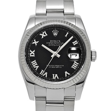 ロレックス デイトジャスト 116234 ブラック メンズ 時計 【中古】【wristwatch】
