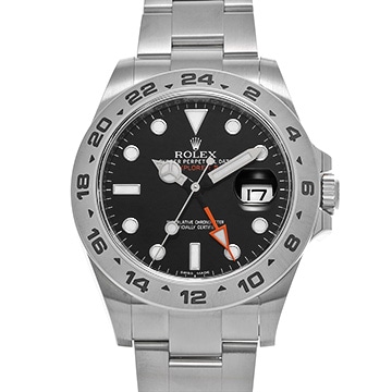 ロレックス エクスプローラーII 216570 ブラック メンズ 時計 【中古】【wristwatch】