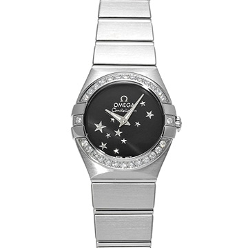 オメガ コンステレーション クォーツ 123.15.24.60.01.001 ブラック レディース 時計 【新品】【wristwatch】