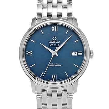 オメガ デ・ヴィル プレステージ コーアクシャル 424.10.37.20.03.001 ブルー メンズ 時計 【新品】【wristwatch】