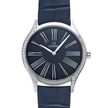 オメガ デ・ヴィル トレゾア クォーツ 428.18.36.60.03.001 ブルー レディース 時計 【新品】【wristwatch】