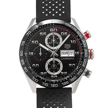 タグ ホイヤー カレラ キャリバー16 クロノグラフ デイデイト CBN2A1AA.FT6228 ブラック メンズ 時計 【中古】【wristwatch】