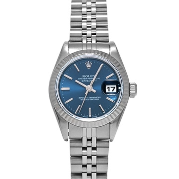 ロレックス デイトジャスト 69174 ブルー レディース 時計 【中古】【wristwatch】