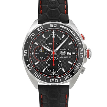 タグ ホイヤー フォーミュラ1 キャリバー16 クロノグラフ マリオカート CAZ201E.FC6517 ブラック メンズ 時計 【中古】【wristwatch】