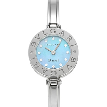 ブルガリ ビーゼロワン BZ22S ブルーシェル/ダイヤモンド レディース 時計 【中古】【wristwatch】