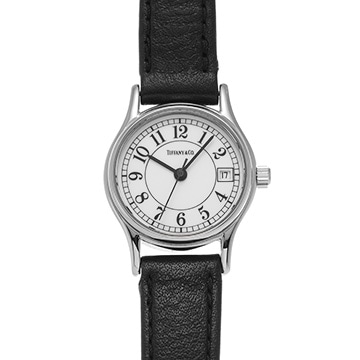 ティファニー クラシックラウンド 13403465 ホワイト レディース 時計 【中古】【wristwatch】