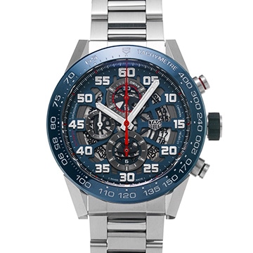 タグ ホイヤー カレラ キャリバーホイヤー01 クロノグラフ レッドブルレーシング CAR2A1K.BA0703 ブルー メンズ 時計 【中古】【wristwatch】