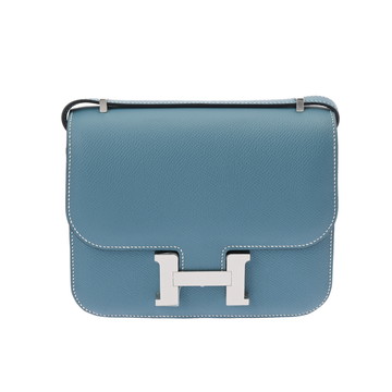 エルメス コンスタンス ミニ18 ミロワール ニューブルージーン ヴォーエプソン レディース バッグ 【未使用】【bag】
