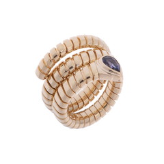 ブルガリ トゥボガスリング ゴールド K18イエローゴールド YG レディース ジュエリー 【中古】【jewelry】