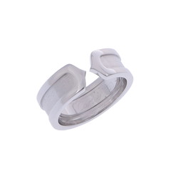 カルティエ C2リング #49 シルバー K18ホワイトゴールド WG レディース ジュエリー 【中古】【jewelry】
