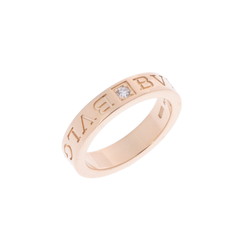 ブルガリ ダブルロゴリング #49 ゴールド K18イエローゴールド YG レディース ジュエリー 【中古】【jewelry】