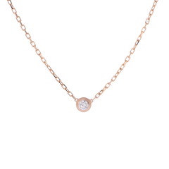 カルティエ ダムール ネックレス SM ゴールド CRB7215700 K18ピンクゴールド PG レディース ジュエリー 【中古】【jewelry】