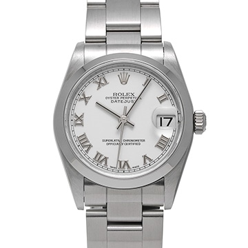 ロレックス デイトジャスト 78240 ホワイト ユニセックス 時計 【中古】【wristwatch】