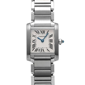 カルティエ タンクフランセーズ SM W51008Q3 シルバー レディース 時計 【中古】【wristwatch】