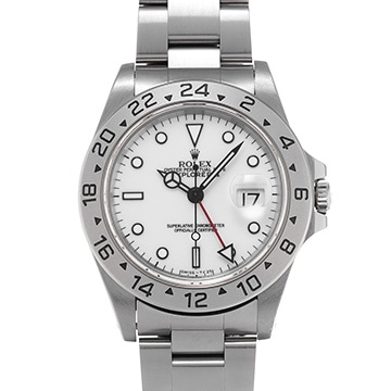 ロレックス エクスプローラーII 16570 ホワイト メンズ 時計 【中古】【wristwatch】