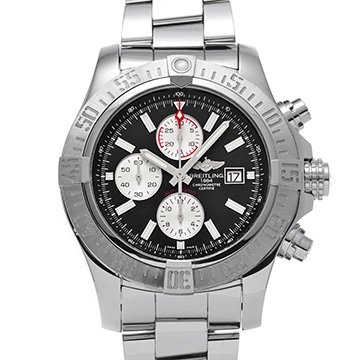 ブライトリング スーパーアベンジャー II A1337111/BC29 ブラック/シルバー メンズ 時計 【中古】【wristwatch】
