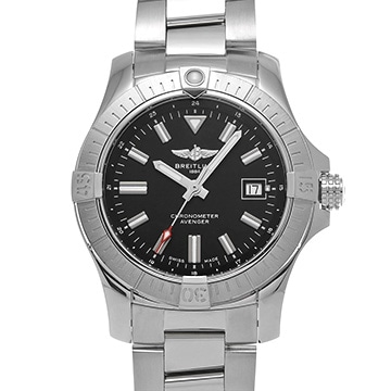 ブライトリング アベンジャー オートマチック 43 A17318101B1A1 ブラック メンズ 時計 【中古】【wristwatch】