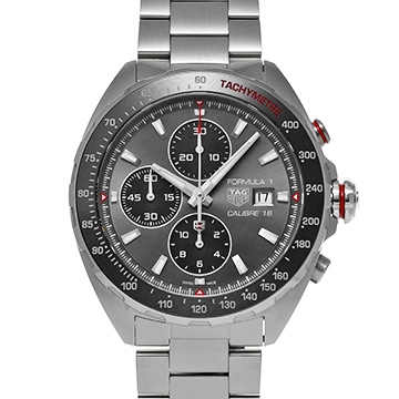 タグ ホイヤー フォーミュラ1 キャリバー16 クロノグラフ CAZ2012.BA0876 グレー/ブラック メンズ 時計 【中古】【wristwatch】