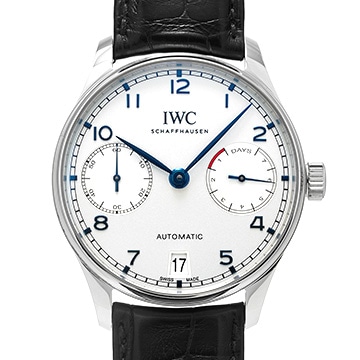 IWC ポルトギーゼ オートマティック 7デイズ IW500705 シルバー メンズ 時計 【中古】【wristwatch】