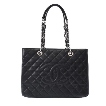 シャネル マトラッセ GST チェーントート ブラック A50995 キャビアスキン レディース バッグ 【中古】【bag】