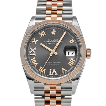 ロレックス デイトジャスト 36 126231 スレート/ダイヤモンド メンズ 時計 【中古】【wristwatch】