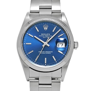 ロレックス オイスターパーペチュアル デイト 15200 ブルー メンズ 時計 【中古】【wristwatch】