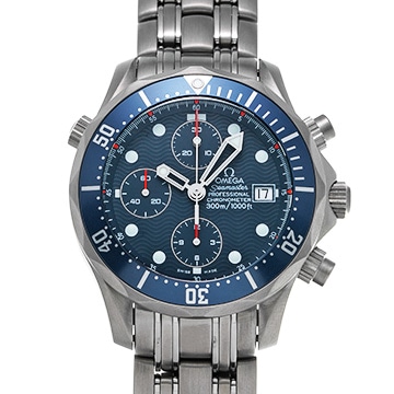 オメガ シーマスター プロフェッショナル 300 クロノグラフ 2298.80 ブルー メンズ 時計 【中古】【wristwatch】