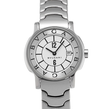 ブルガリ ソロテンポ ST29WSSD ホワイト レディース 時計 【中古】【wristwatch】