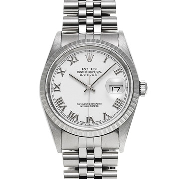 ロレックス デイトジャスト 16220 ホワイト メンズ 時計 【中古】【wristwatch】
