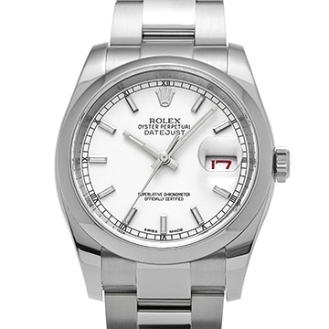 ロレックス デイトジャスト 116200 ホワイト メンズ 時計 【中古】【wristwatch】