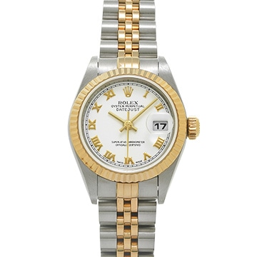 ロレックス デイトジャスト 79173 ホワイト レディース 時計 【中古】【wristwatch】