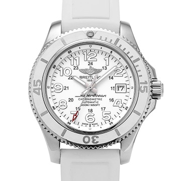 ブライトリング スーパーオーシャン II 42 A17365D2/A766 ホワイト メンズ 時計 【中古】【wristwatch】