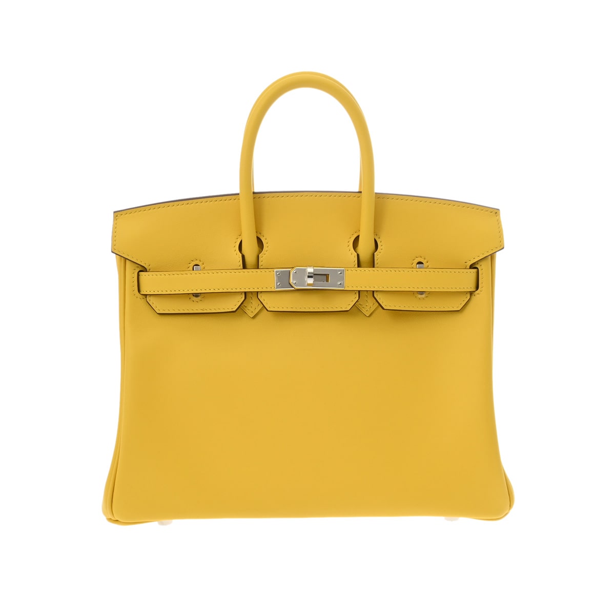 エルメス バーキン 25 ジョーヌナプル/パラジウム金具 ヴォースイフト レディース バッグ 【未使用】【bag】