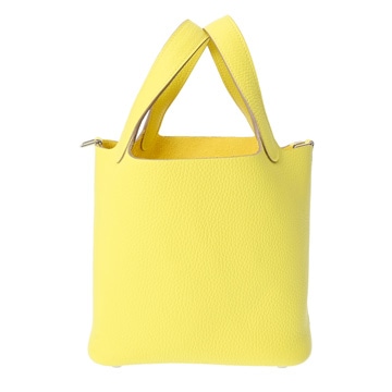 エルメス ピコタン ロック PM  ライム/パラジウム金具 トリヨンクレマンス レディース バッグ 【新品】【bag】