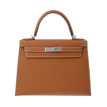 エルメス ケリー 28 外縫い 2WAY ゴールド/パラジウム金具 ヴォーエプソン レディース バッグ 【未使用】【bag】