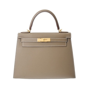 エルメス ケリー 28 外縫い 2WAY エトゥープ ヴォーエプソン レディース バッグ 【未使用】【bag】