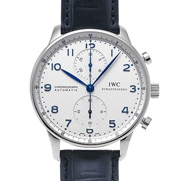 IWC ポルトギーゼ クロノグラフ IW371417 シルバー メンズ 時計 【中古】【wristwatch】