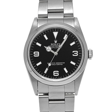 ロレックス エクスプローラー 14270 ブラック メンズ 時計 【中古】【wristwatch】