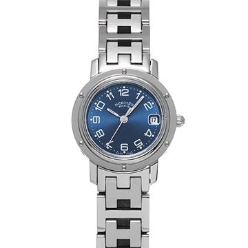 エルメス クリッパー CL4.210.630/3758 ブルー レディース 時計 【中古】【wristwatch】